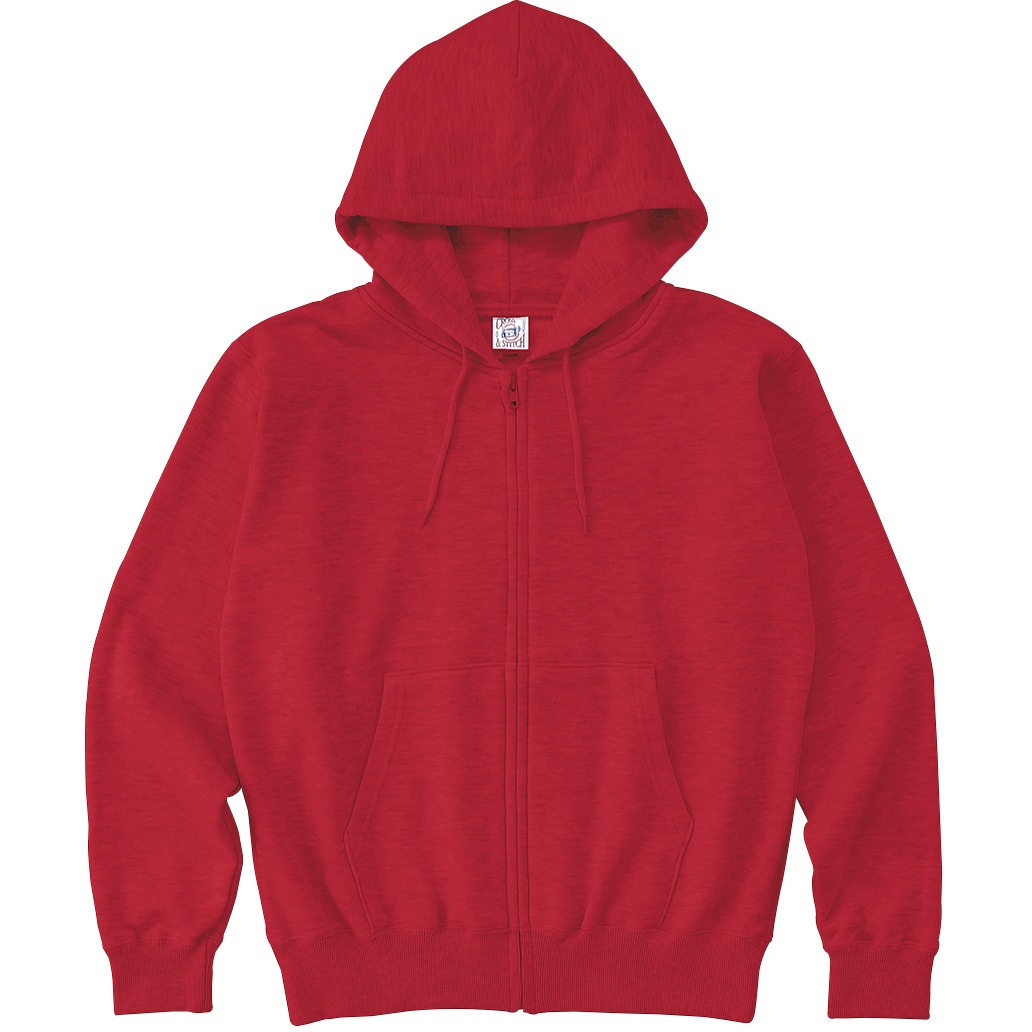 SZ2251-スーパーレッド-XL レギュラーウェイト スウェットジップ