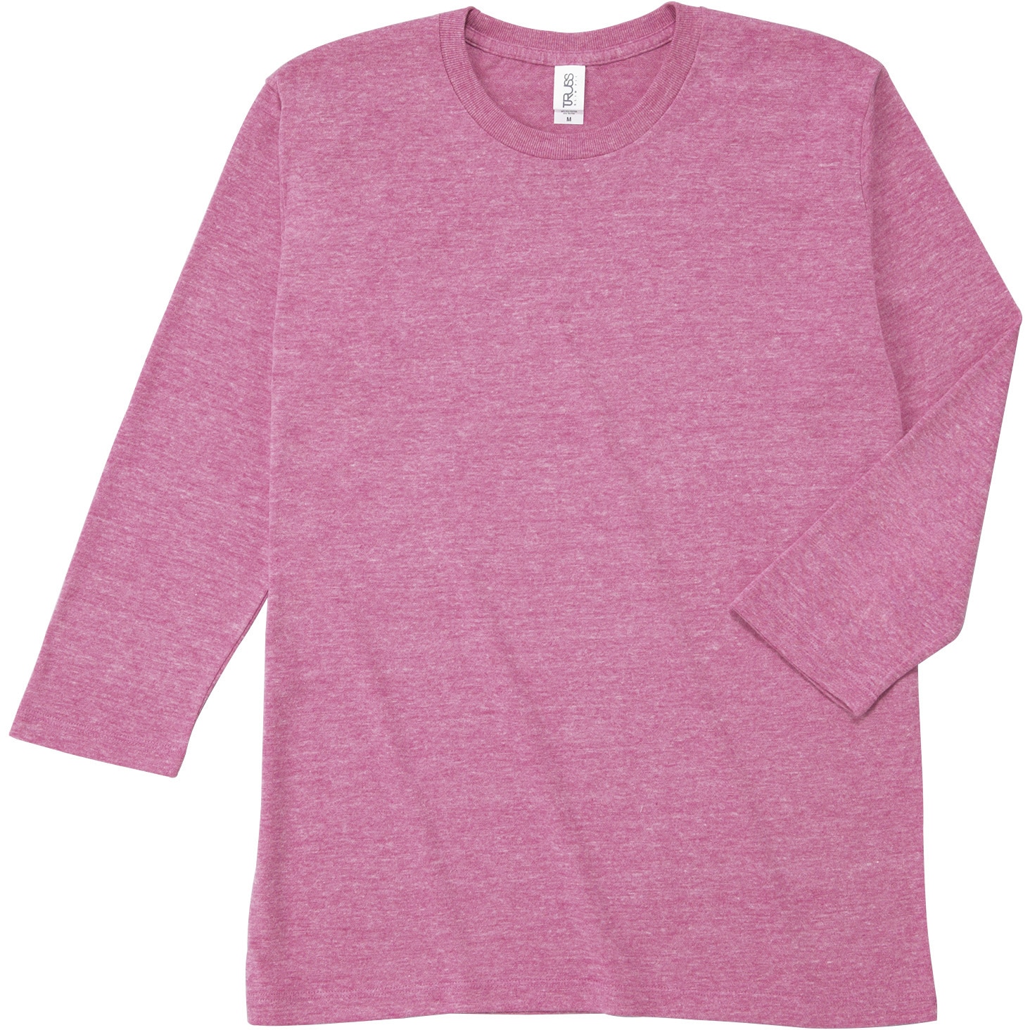 TBL118-ヘザーピンク-L トライエンド3/4スリーブTシャツ フェリック L