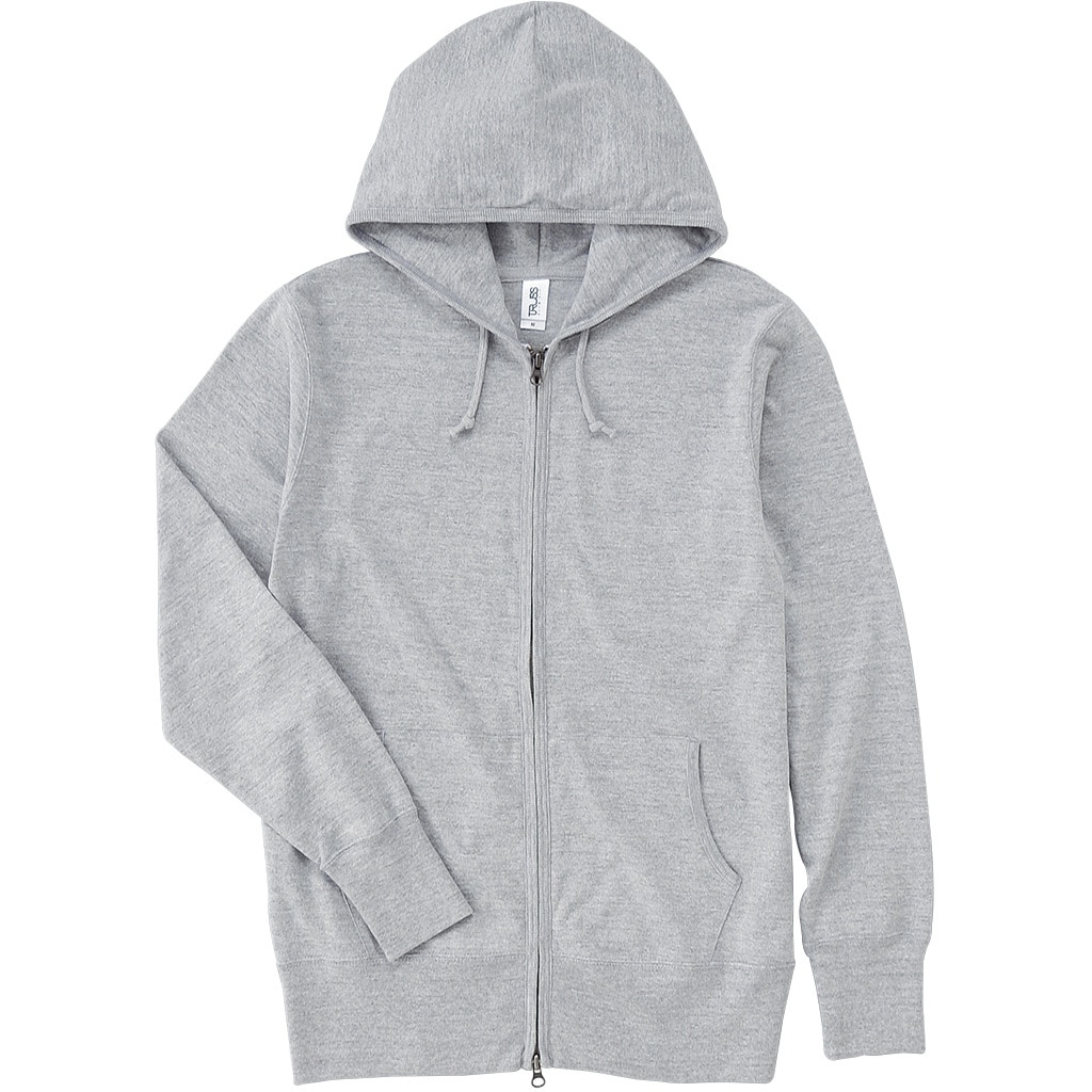 SZP111-ヘザーグレー-XL ジャージジップパーカー フェリック