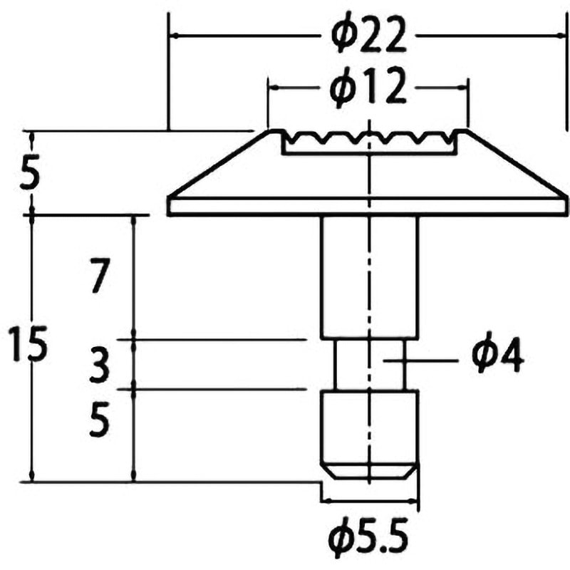 69-1822 バリアフリー ステンレス+樹脂製マークチップ 点字鋲 点字