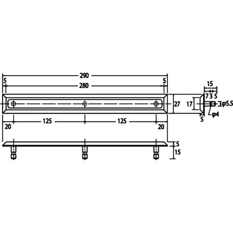 69-18290 バリアフリー ステンレス+樹脂製マークチップ 点字鋲 点字
