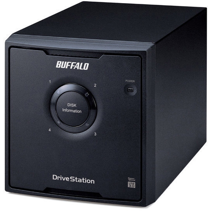 BUFFALO RAID対応外付けHDD 12TB HD-QL12TU3/R5J HD-QL12TU3/R5J ドライブステーション RAID5機能搭載 USB3．0用