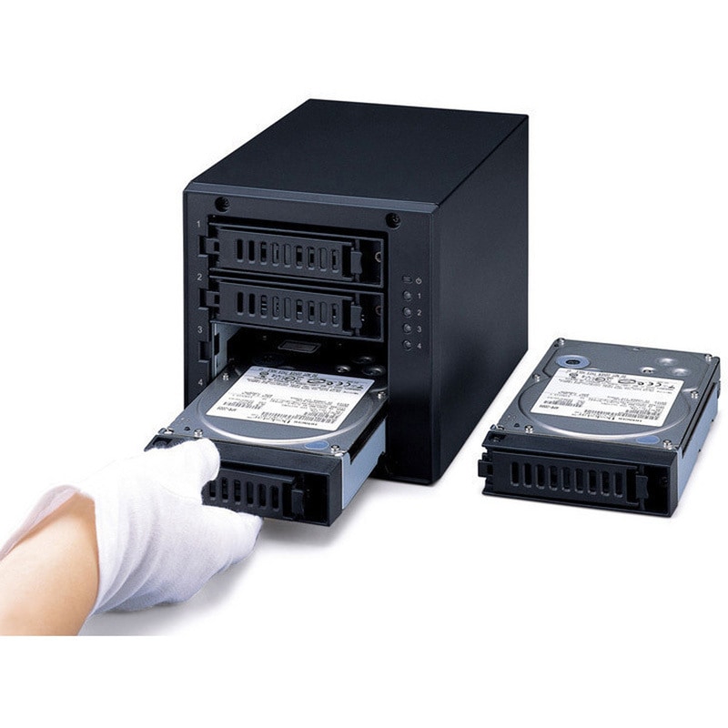 BUFFALO RAID対応外付けHDD 12TB HD-QL12TU3/R5J HD-QL12TU3/R5J ドライブステーション RAID5機能搭載 USB3．0用 外付け