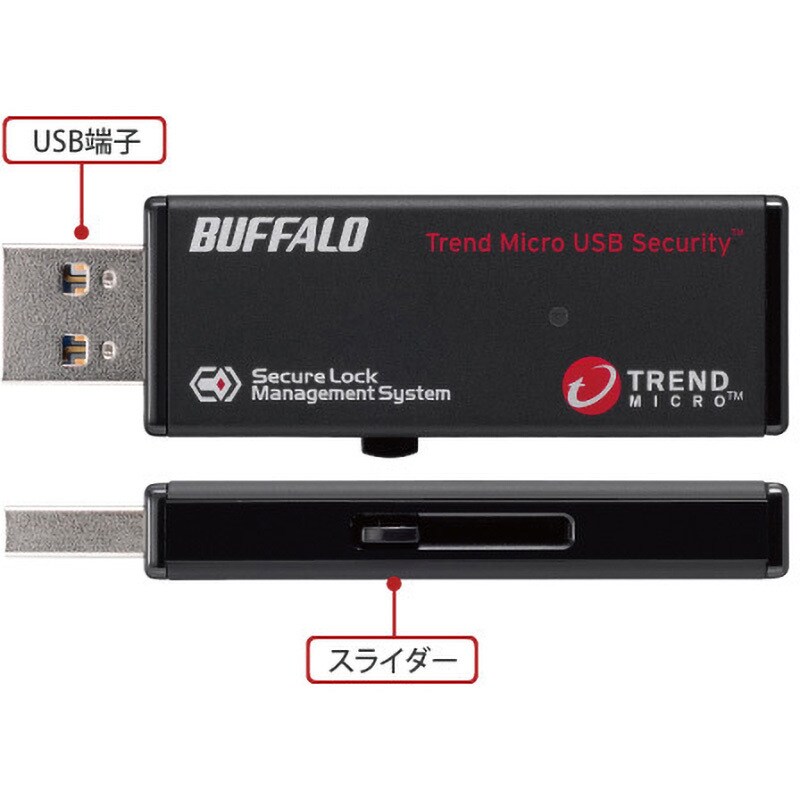 RUF3-HS16GTV 暗号化機能 管理ツール USB3．0 セキュリティーUSBメモリー ウイルスチェック BUFFALO(バッファロー) 16GB  RUF3-HS16GTV - 【通販モノタロウ】