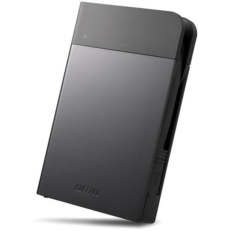 BUFFALO バッファロー ICカード対応MILスペック 耐衝撃ボディー防雨防塵ポータブルHDD シルバー 1TB HD-PZN1.0U3-S HD-PZN1.0U3S〔代引不可〕