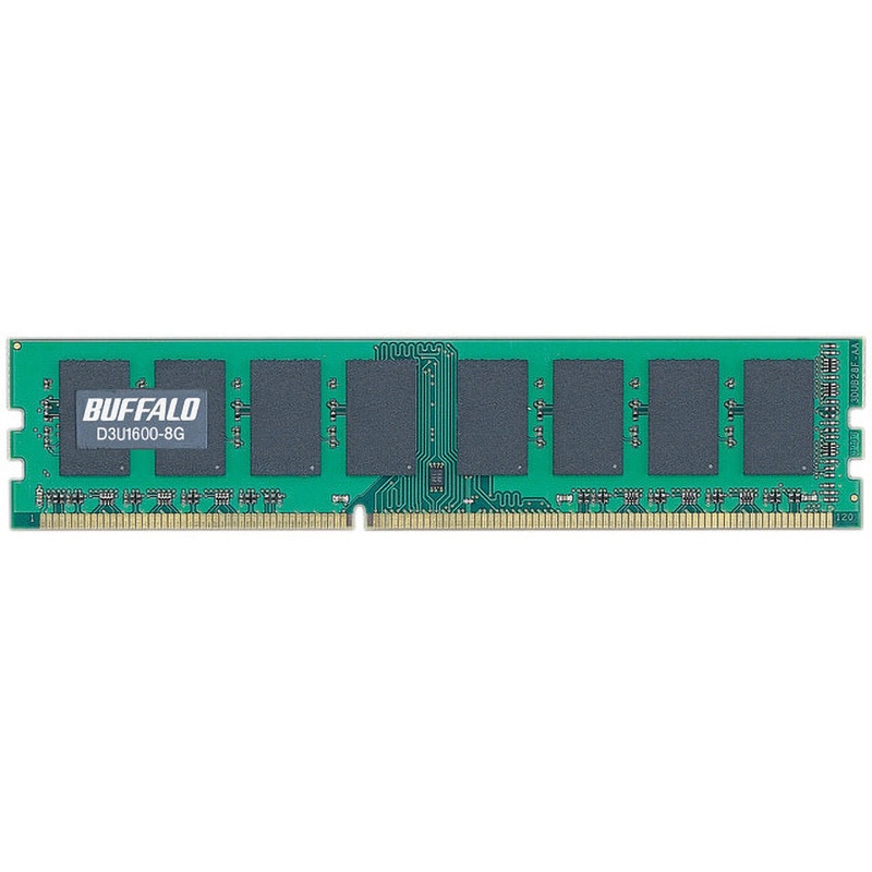 D3U1600-4G PC3-12800(DDR3-1600)対応 240Pin用 DDR3 SDRAM DIMM BUFFALO(バッファロー) 容量4GB