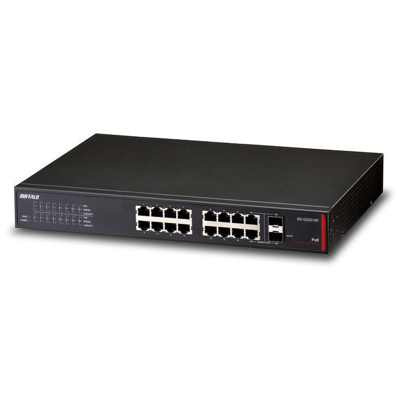 BS-GS2016P レイヤー2 Giga PoE スマートスイッチ 1台 BUFFALO