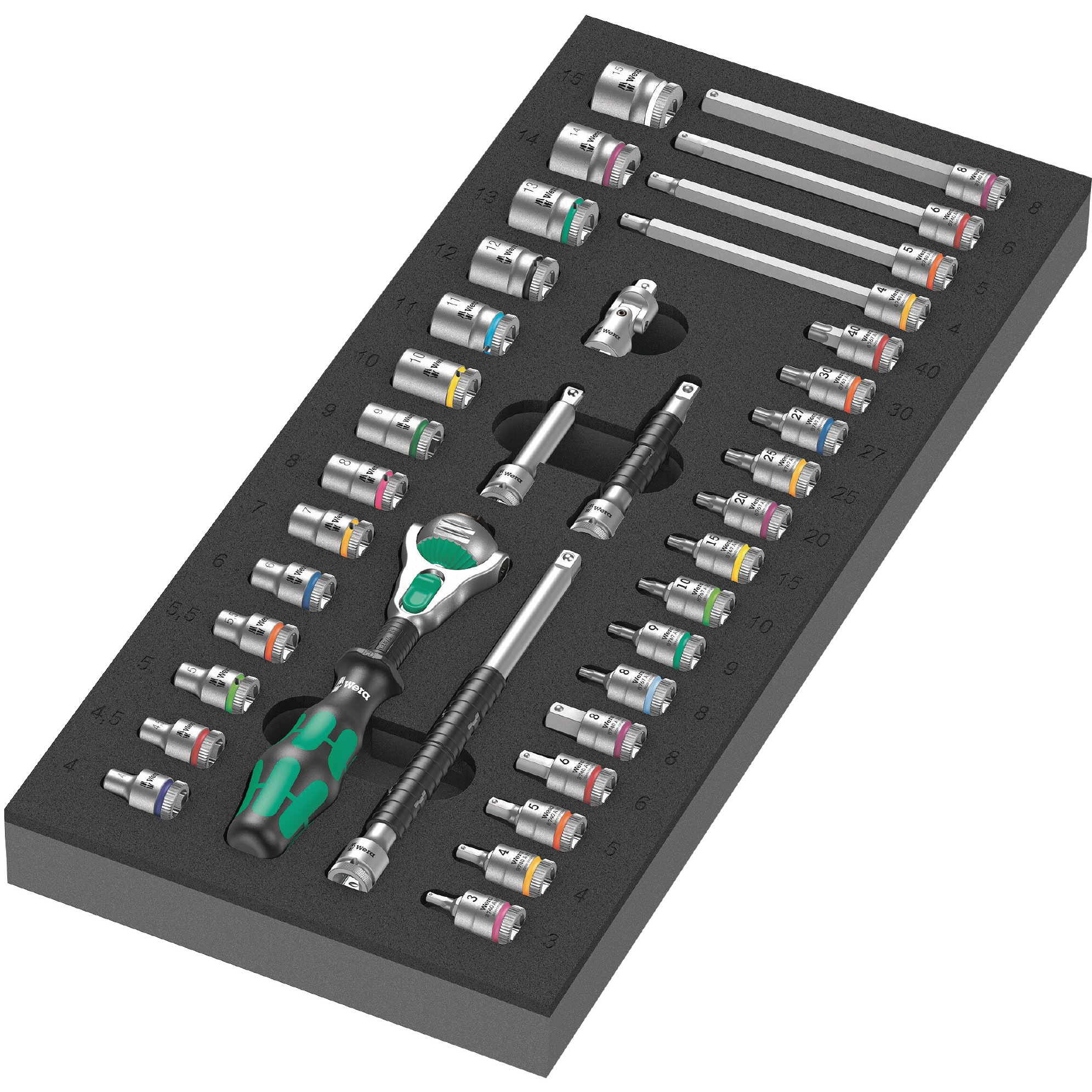 150110 ウレタン入りソケットレンチセット 1セット Wera 【通販モノタロウ】