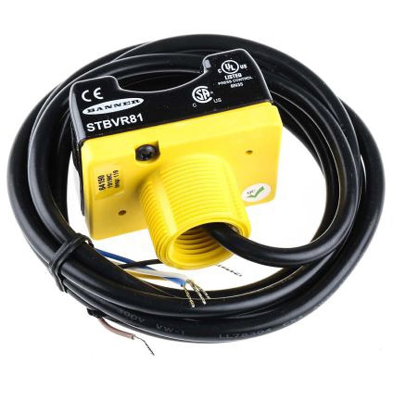 STBVR81 Banner 1 ボタン 両手操作安全スイッチ， 黒， 黄， STB シリーズ Banner SPDT 19,866円