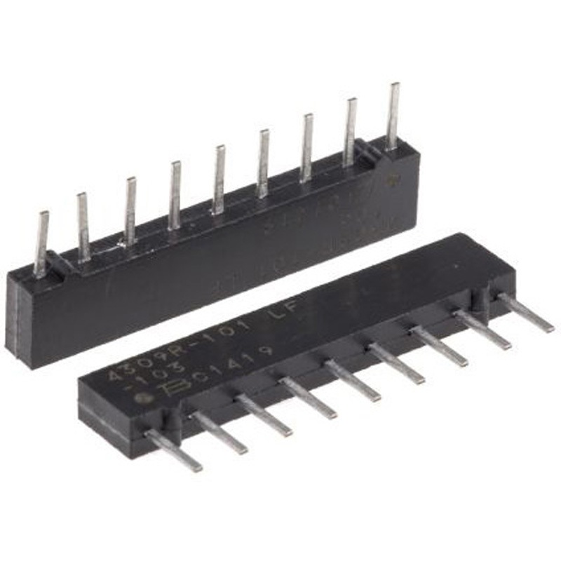 4309R-101-103LF Bourns 抵抗アレイ， 10kΩ， 1.13W， ±2%， 素子数：8 BOURNS 1セット(22個) 4309R-101-103LF