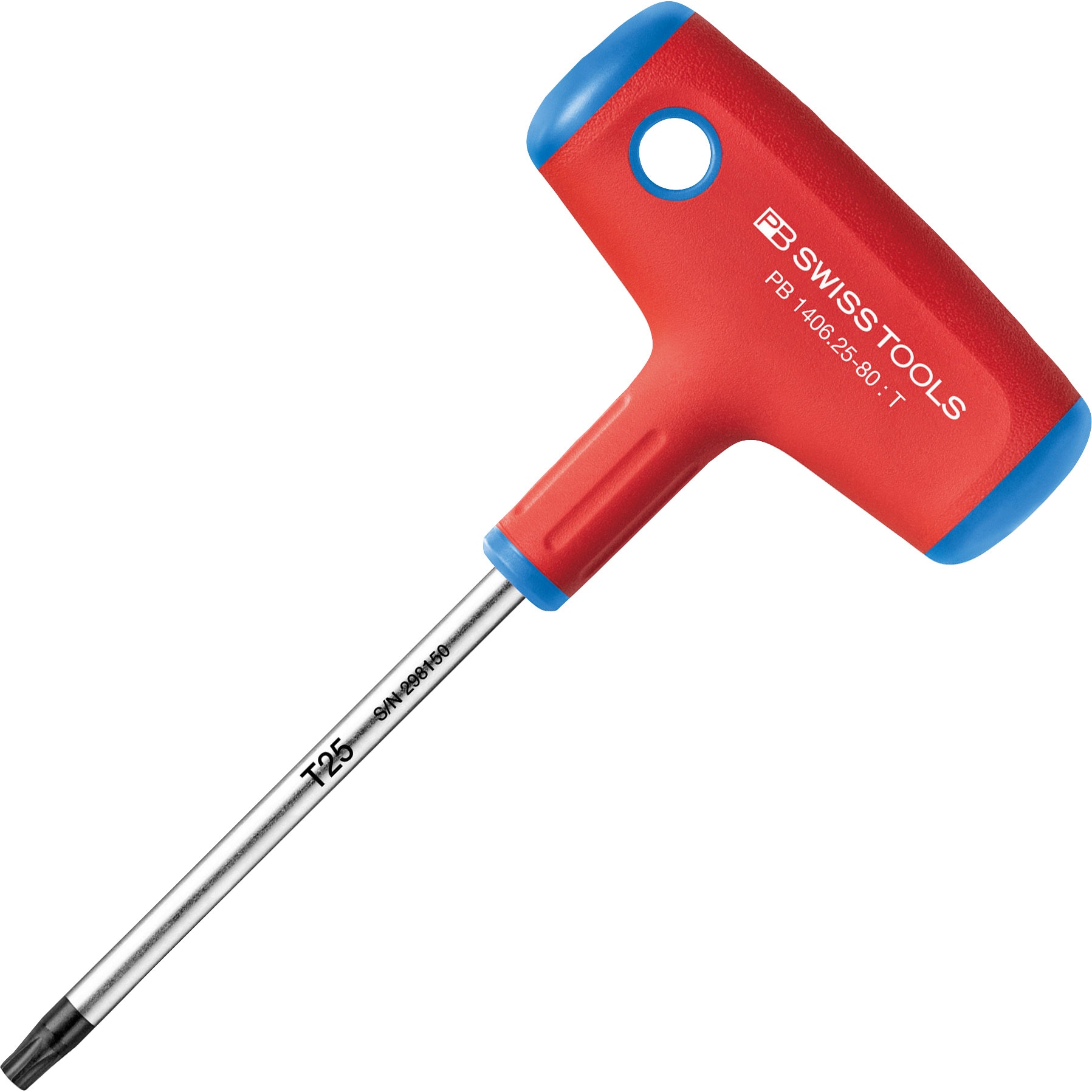 しち 1406-25-80 クロスハンドル ヘクスローブレンチ 1本 PB SWISS TOOLS
