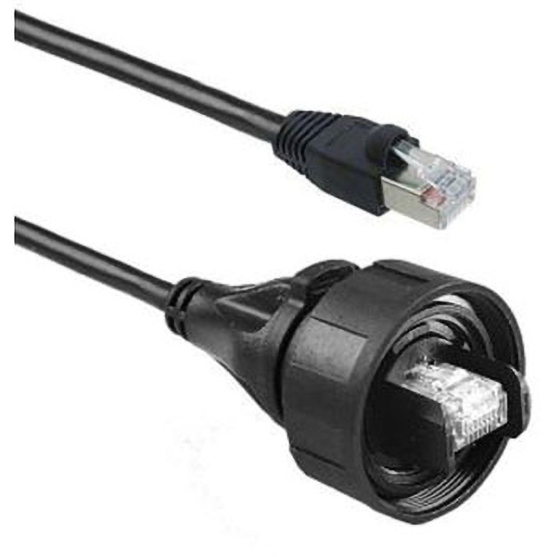 PX0837/2M00 Bulgin イーサネットケーブル， 2m， 黒， STP BULGIN ○コネクタ RJ45 - RJ45