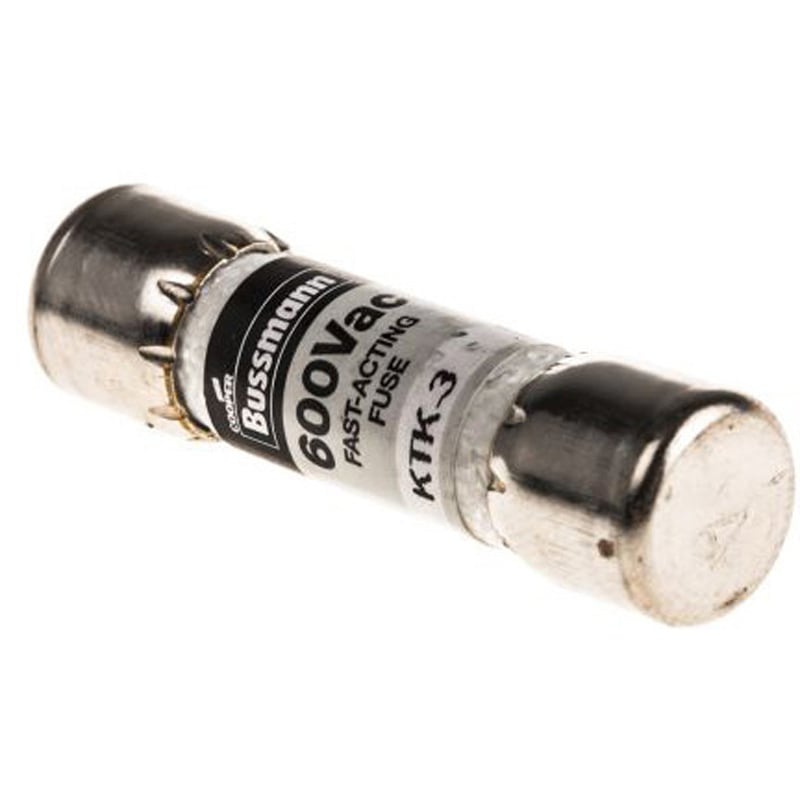 KTK-3 Eaton 管ヒューズ 3A 10 x 38mm 600V ac (速断型) KTK-3 1袋(5個) EATON(イートン) 【通販モノタロウ】