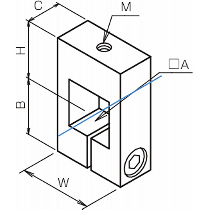 USQ16-505 ステンレスパイジョン 角・ネジタイプ USQ-503～506 USQ16-505 1個 三好キカイ(旧:三好パイジョン) 【通販モノタロウ】