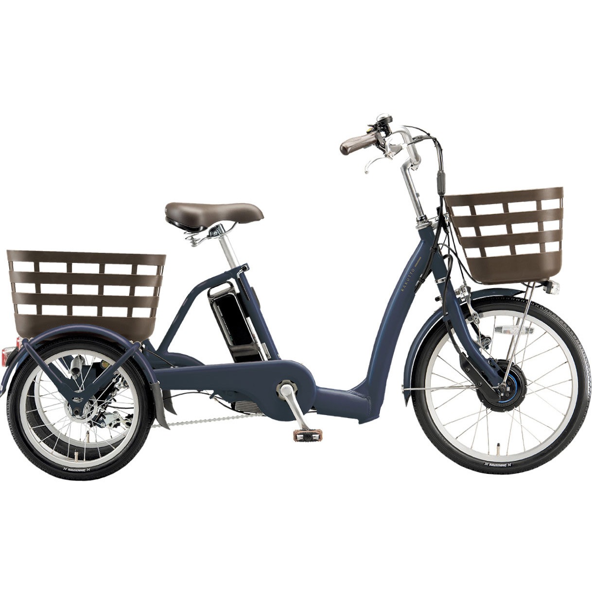 RW0B45-TC 防災サイクル ラクットワゴン 前20型/後16型 電動アシスト三輪自転車 ノンパンク仕様 2025年モデル  【完成組立品】 1台 BRIDGESTONE(ブリヂストン) 【通販モノタロウ】
