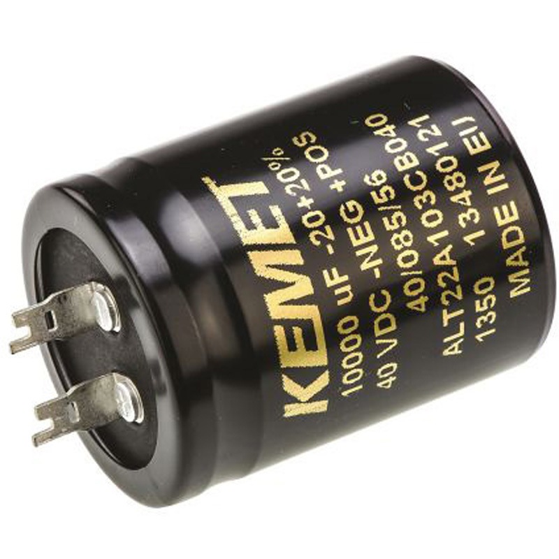 ALT22A103CB040 KEMET コンデンサ 10000μF， ，40V dc， ALT22A103CB040 1袋(100個) KEMET 【通販モノタロウ】