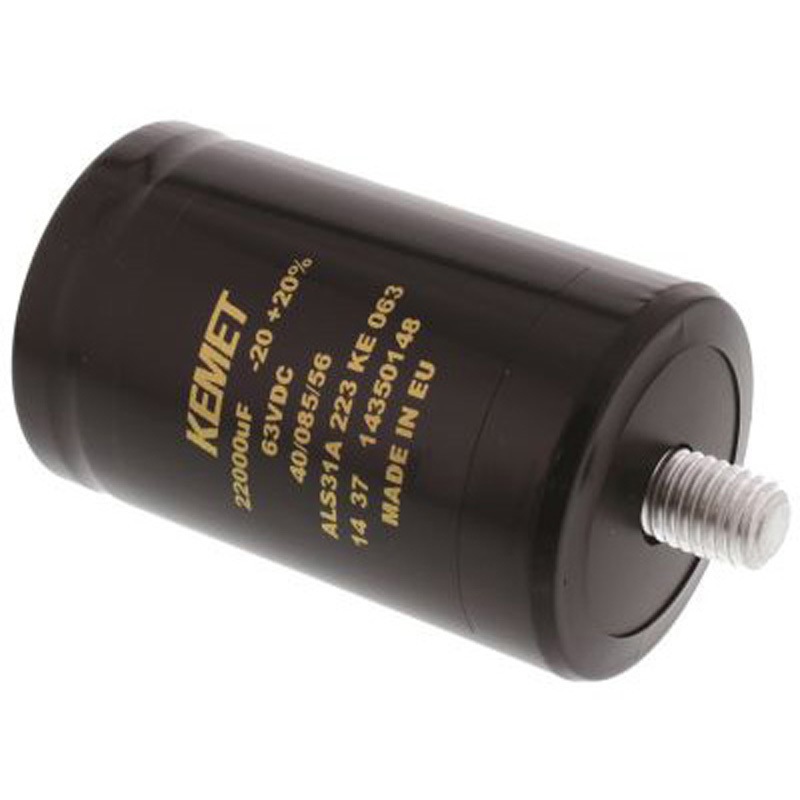 ALS31A223KE063 KEMET コンデンサ 22000μF， ，63V dc， ALS31A223KE063 1箱(24個) KEMET 【通販モノタロウ】