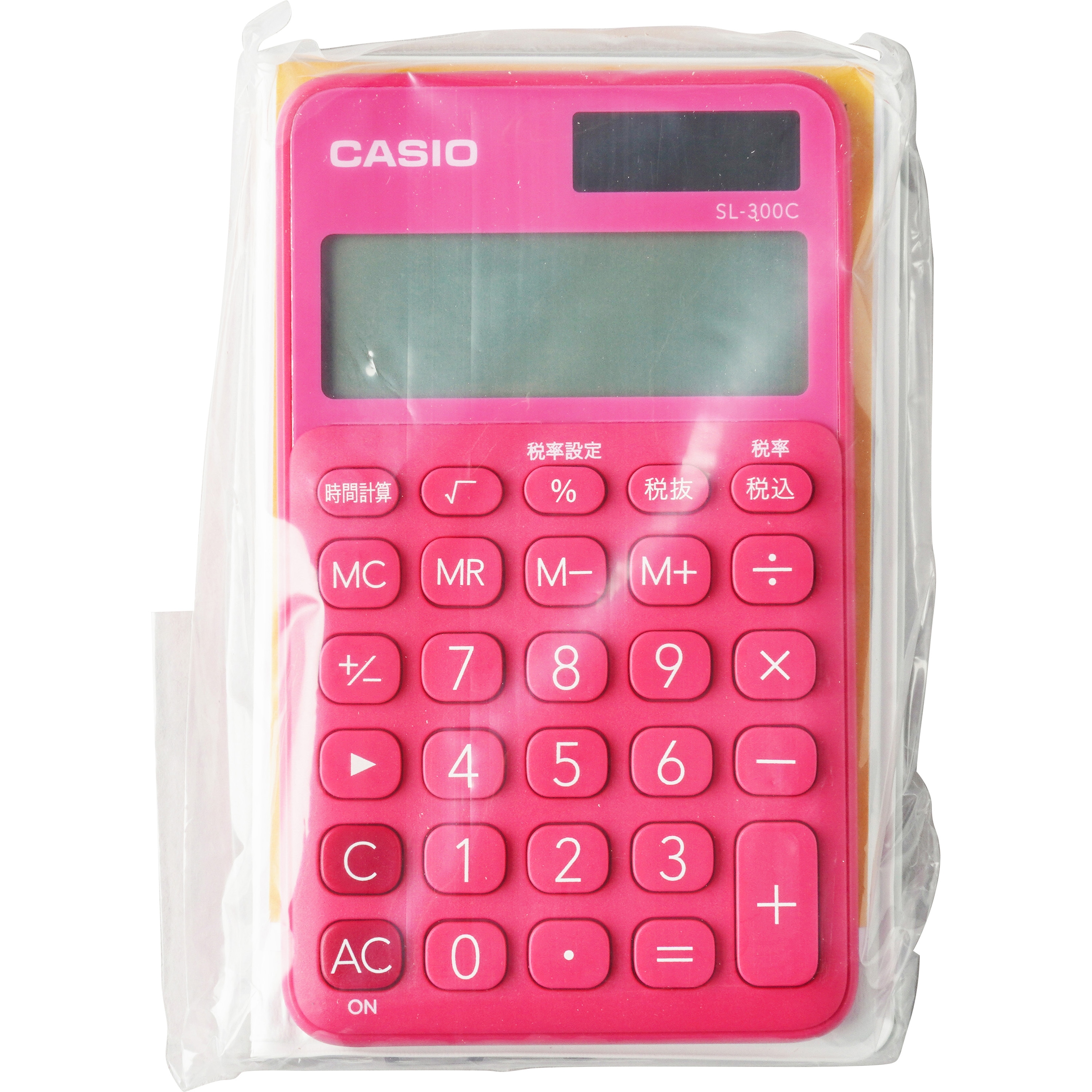 SL-300C-RD-N カラフル電卓(手帳サイズ) カシオ計算機 桁数10 ビビッド