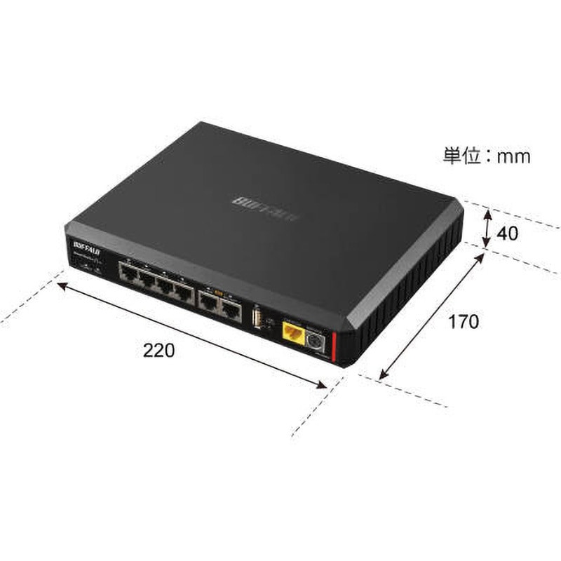 VR-U500X 法人向け 有線VPNルーター 1台 BUFFALO(バッファロー) 【通販