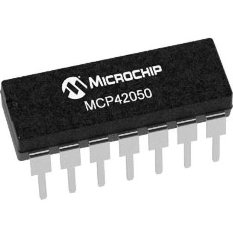 MCP42050-I/P マイクロチップ，  デジタルポテンショメータ 50kΩ， 256ポジション， SPI， 14ピン PDIP 19.05 x 6.35 x 3.3mm 1セット(30個) MICROCHIP 【通販モノタロウ】