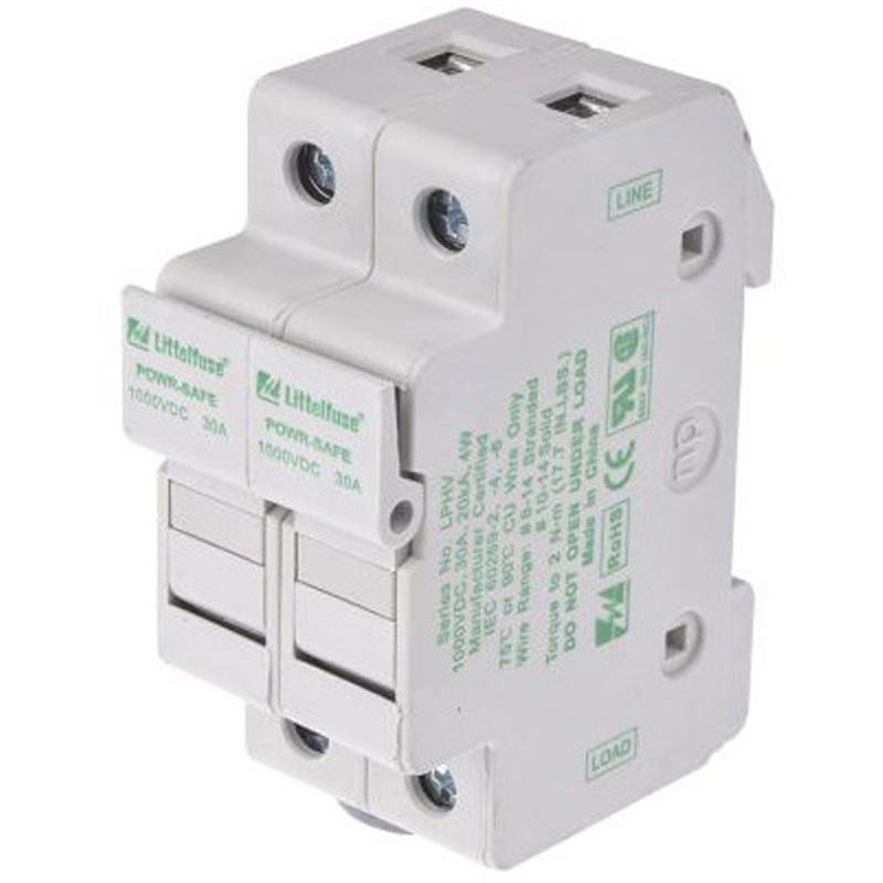 LPHV0002Z レール取り付けヒューズホルダ Littelfuse 30A， 1kV LITTELFUSE 1000V