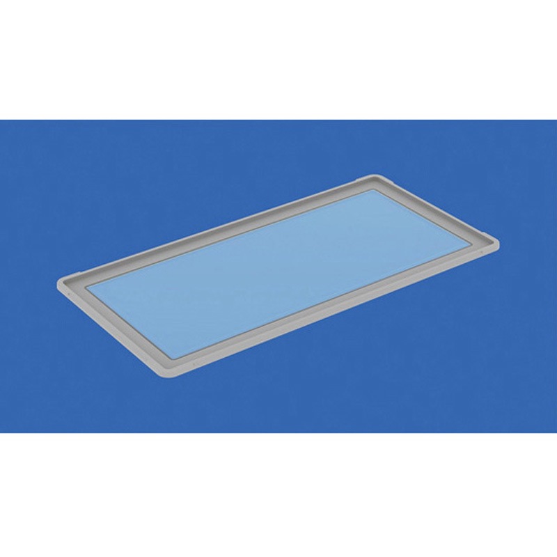 70255100GL802TM TP規格コンテナー用 TP490 マドフタ ライトグレー/透明 アズワン 1個 70255100GL802TM