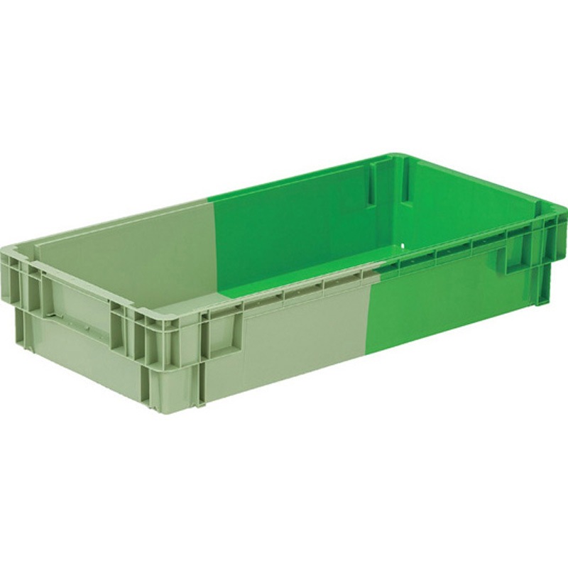 21010100GR601GR604 SNコンテナー B#100 底面水抜き 穴有 グリーン/グリーン アズワン 1個 21010100GR601GR604