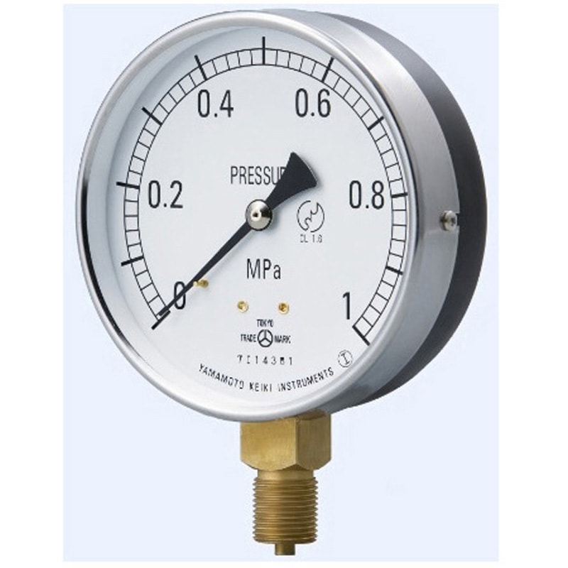 0717-01-0011830 圧力計 接続ネジG AT3/8-100X1MPA 1個 山本計器 【通販モノタロウ】 4,678円