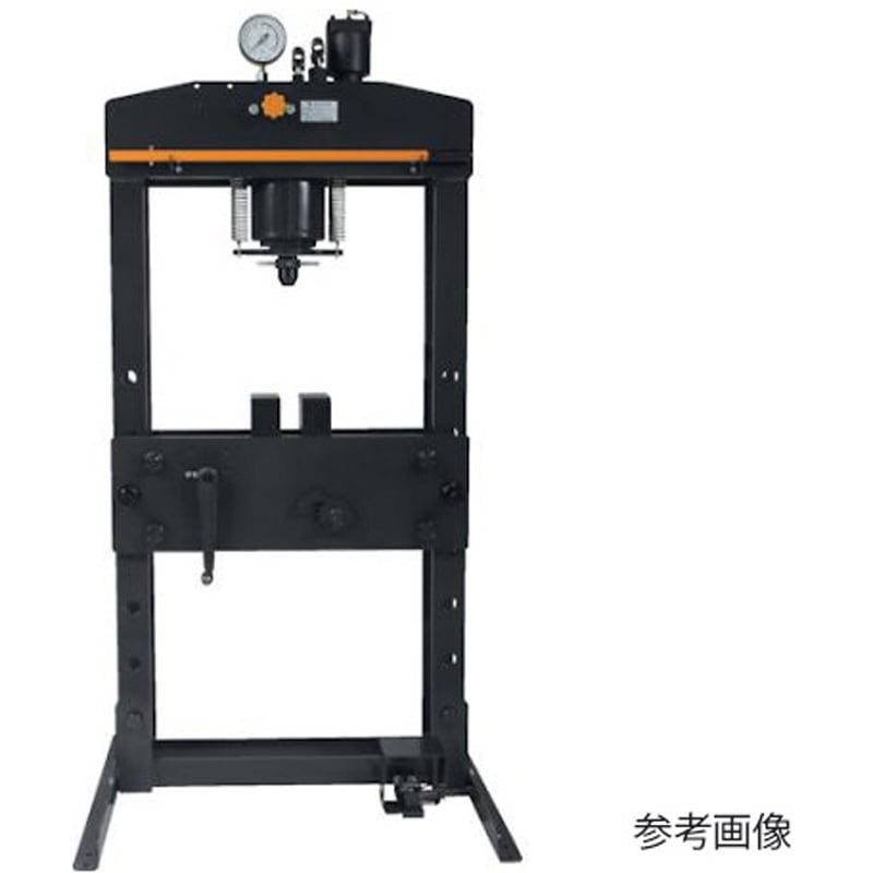 NSP-350A-C1 油圧矯正プレス エアー手動兼用 ゴム車 ストッパー付 1台 長崎ジャッキ 【通販モノタロウ】