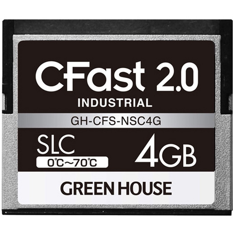 GH-CFS-NSC4G CFast2.0 SLC 0度～70度 3年保証 グリーンハウス 4GB   GH-CFS-NSC4G