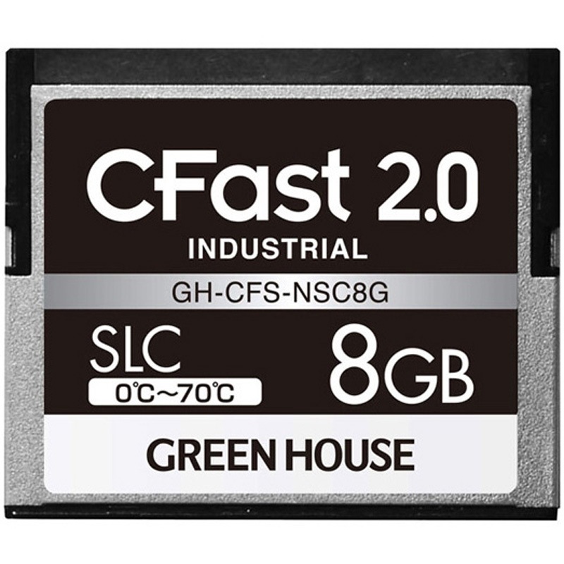 GH-CFS-NSC8G CFast2.0 SLC 0度～70度 3年保証 グリーンハウス 8GB   GH-CFS-NSC8G