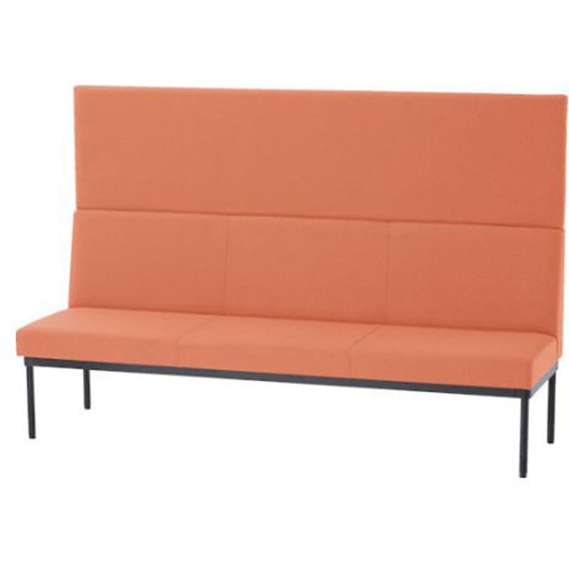 MBC15BPCOR パネル付ロビーチェア 幅1500 コーラルオレンジ 1台 ミズノ 【通販モノタロウ】