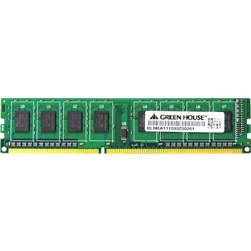 GH-DVT1333-8GB 5年保証デスクトップ用 PC3-10600 240pin DDR3 SDRAM DIMM 8GB 1枚 グリーンハウス 【通販モノタロウ】