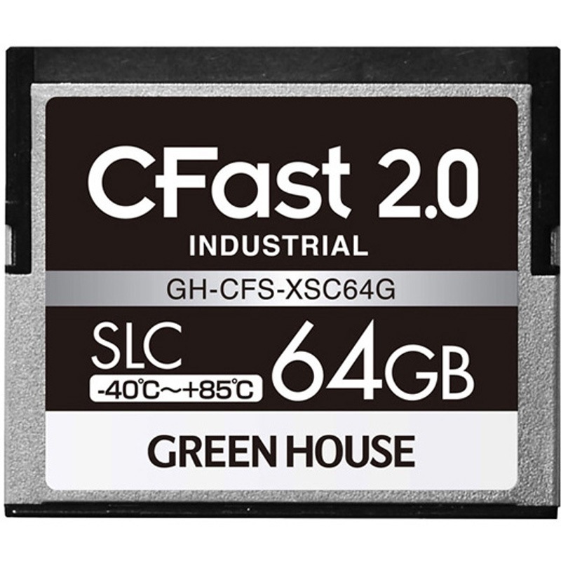 GH-CFS-XSC64G CFast2.0 SLC -40度～85度 3年保証 グリーンハウス 64GB   GH-CFS-XSC64G