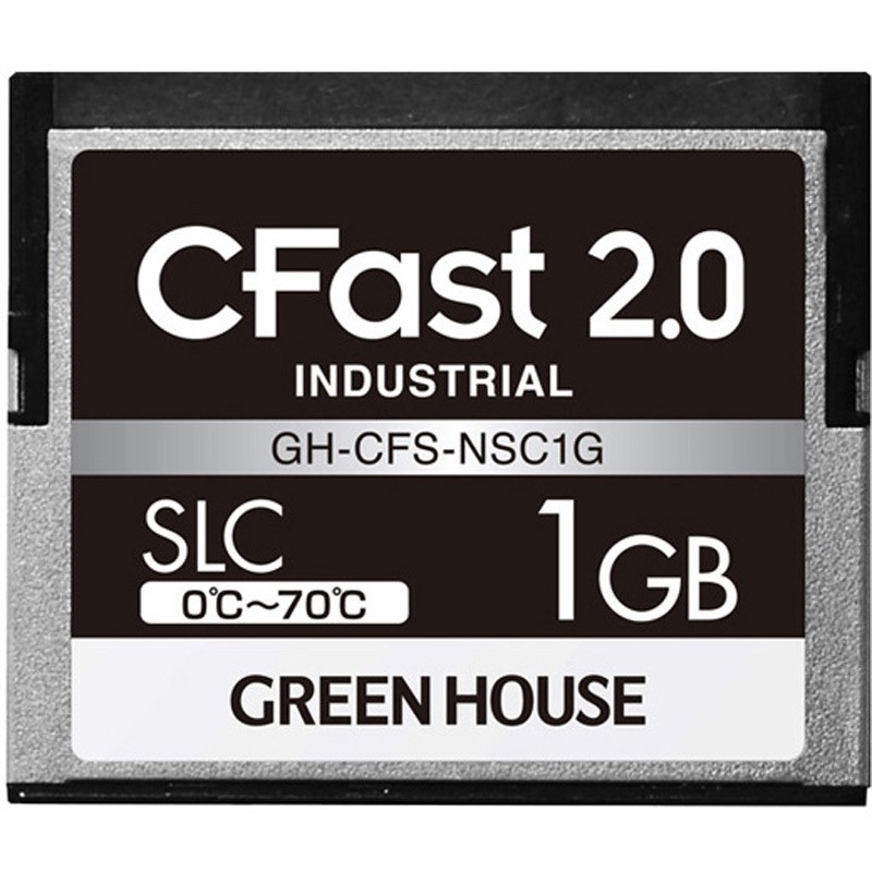 GH-CFS-NSC1G CFast2.0 SLC 0度～70度 3年保証 グリーンハウス 1GB   GH-CFS-NSC1G