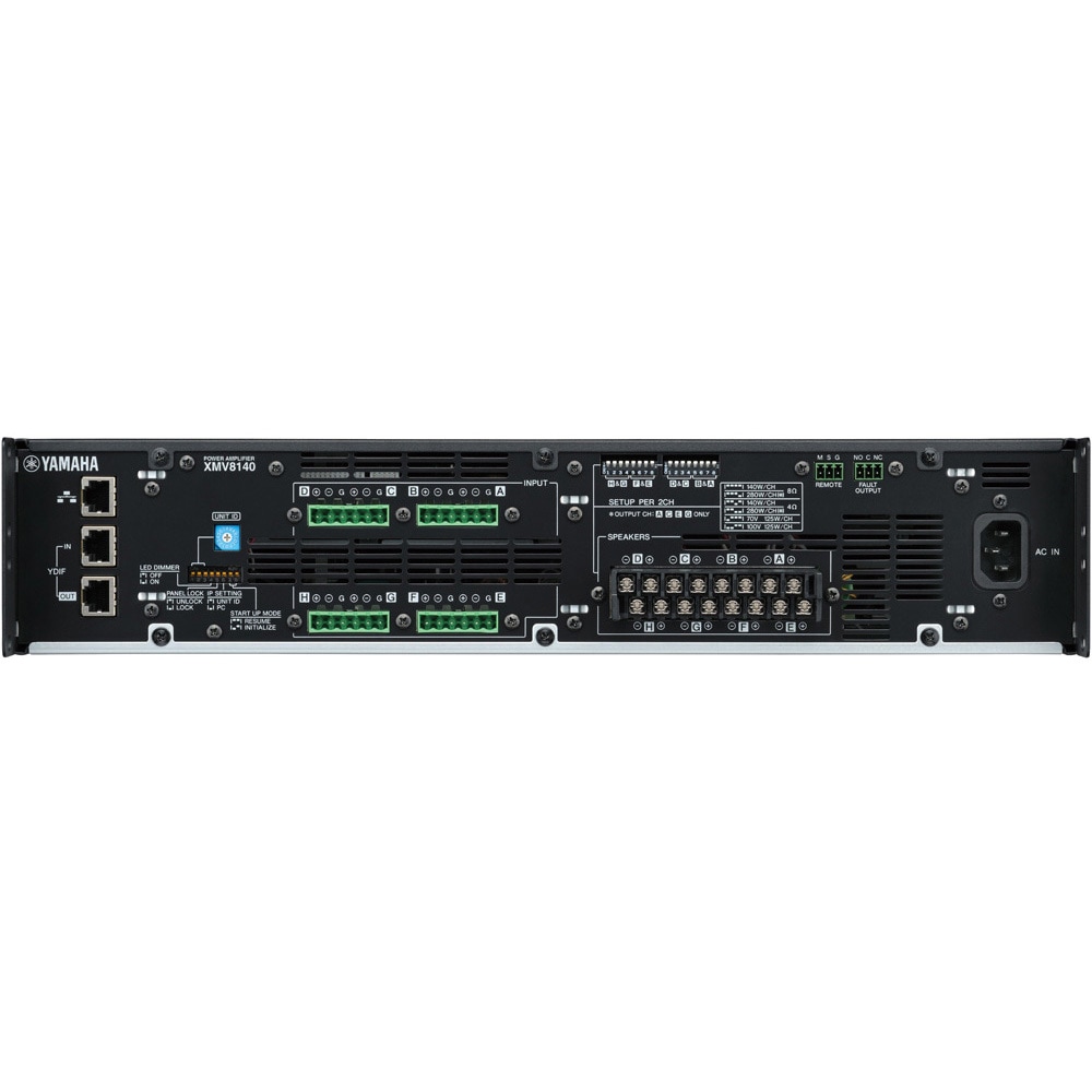 XMV8140 8ch出力 ロー/ハイインピーダンス 「YDIF」対応 設備向け 