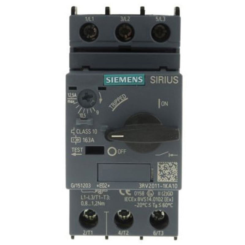 3RV2011-1KA10 モータプロテクタ 1個 SIEMENS 【通販モノタロウ】