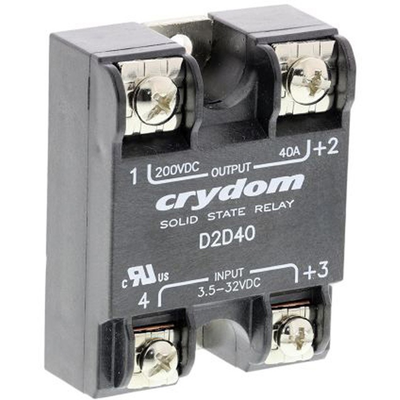 D2D40 Sensata Crydom ソリッドステートリレー 最大負荷電流:40 A 最大負荷電圧:200 V dc 表面実装， D2D40 1個 Sensata / Crydom 【通販モノタロウ】