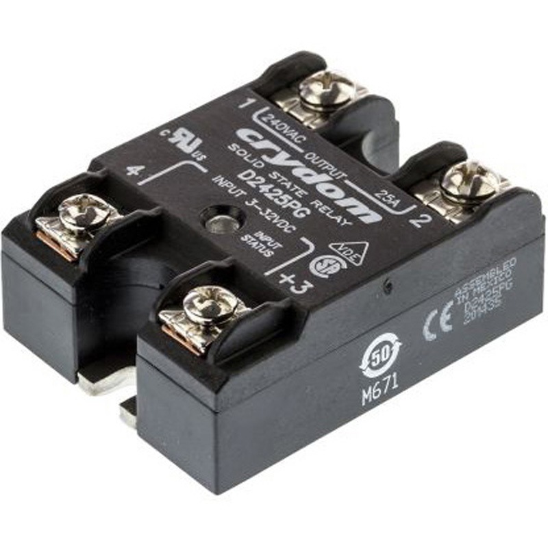 D2425PG Sensata Crydom ソリッドステートリレー 最大負荷電流:25 A 最大負荷電圧:280 V rms パネルマウント， D2425PG 1個 Sensata / Crydom 【通販モノタロウ】