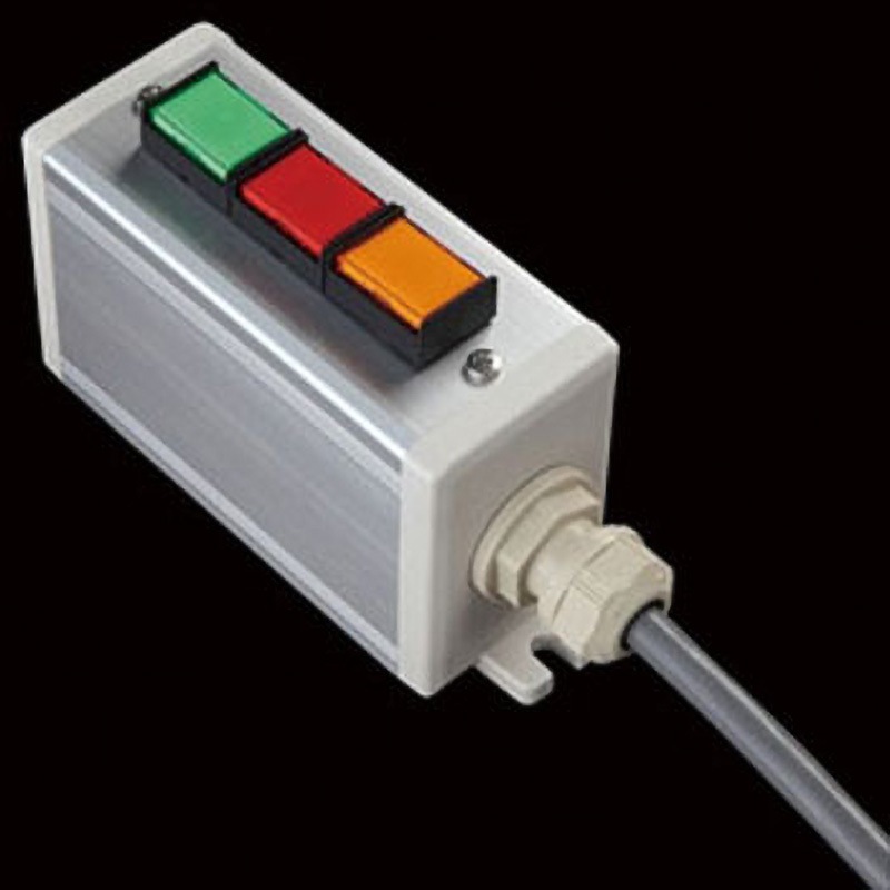 NGC-313 スイッチ3点S(GRY)1m/1点+ブラケット SUS(エスユーエス) 配線あり 防塵