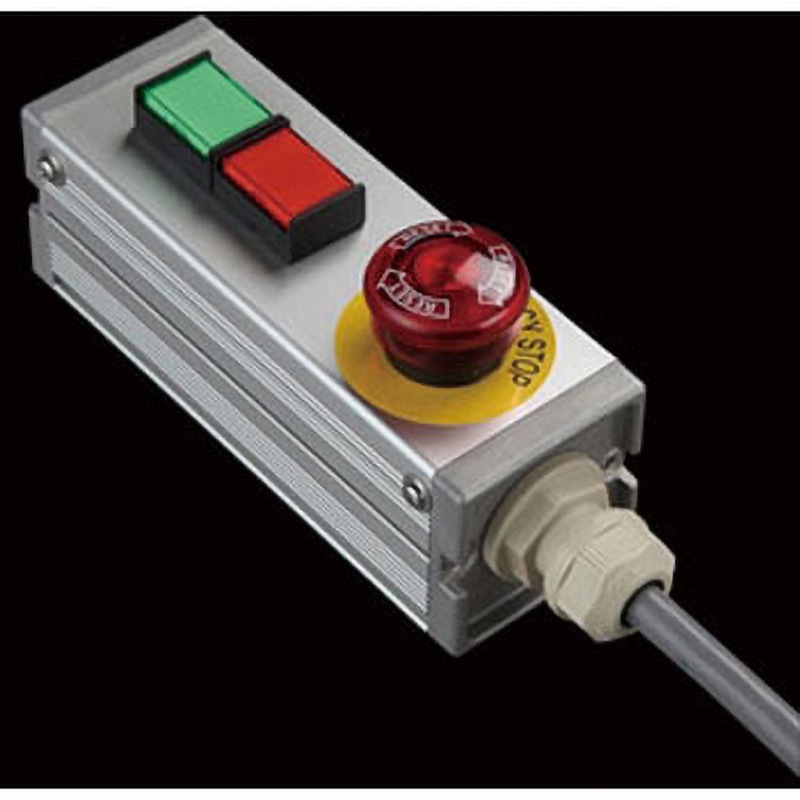 NAC-355 S-4545Uスイッチ3点(GR)/1点S1m SUS(エスユーエス) 配線あり 防塵