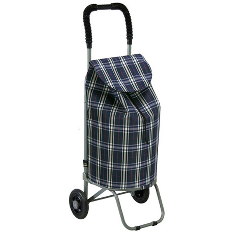 ショッピングカート メロディ ライト 格子ネイビー 1個 島製作所 【通販モノタロウ】