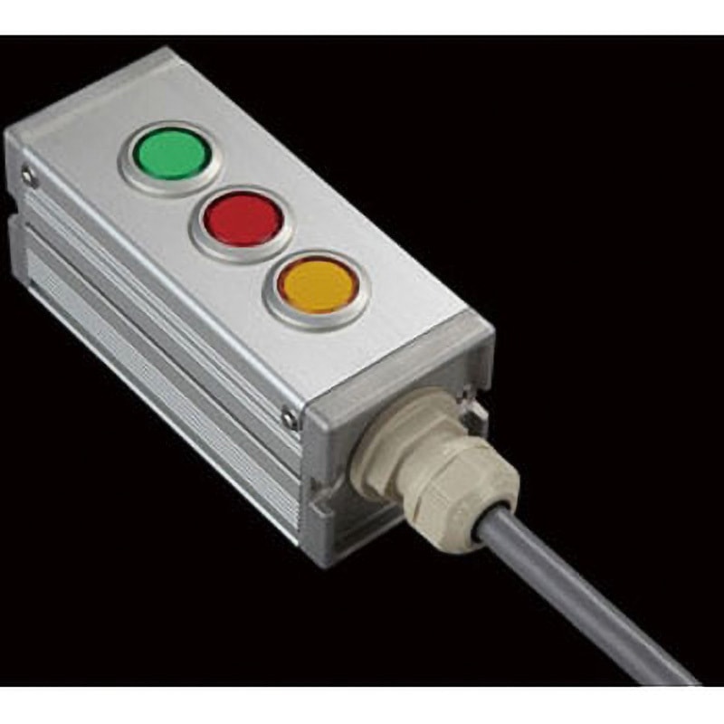 NEC-36D S-4545Uスイッチ3点R(GRY)/1点S1m SUS(エスユーエス) 配線あり 防塵