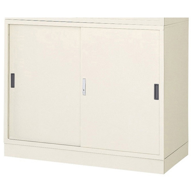 BER-S14LN 整理戸棚 スチール引違戸 下置き用 三島精器 引違い型 高さ880mm間口1200mm奥行600mm  BER-S14LN