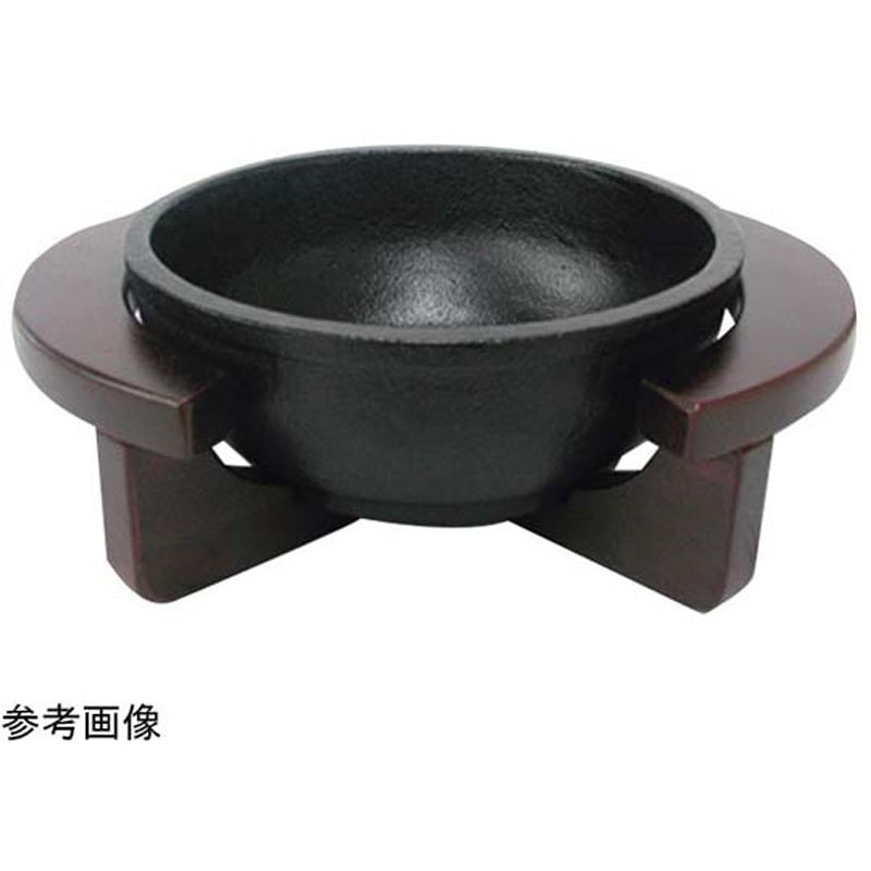 A-16(16cm) アサヒ 鉄焼ビビンバ鍋 木枠付 0.6L 1個 旭 【通販モノタロウ】