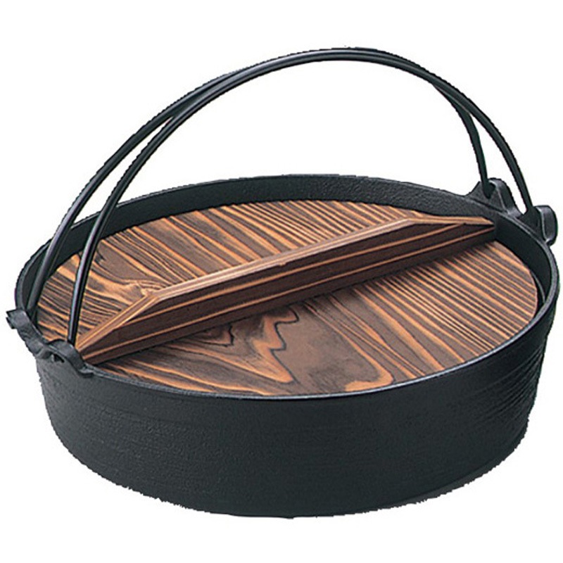 C-5-50(26cm) 南部鉄 万能鍋 木蓋付 1個 アズワン 【通販モノタロウ】