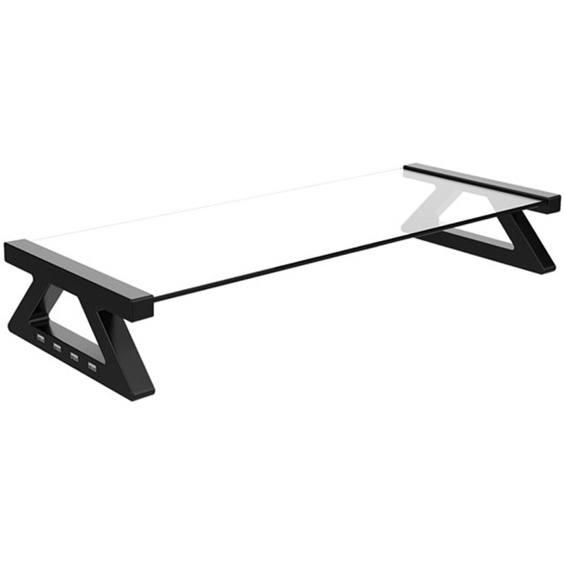 L-MTH-G USB3.0付ガラスモニター台 5個セット Lazos 1ケース(5個) L-MTH-G