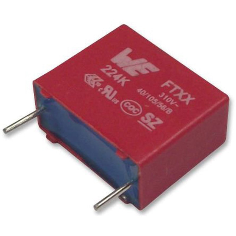 890334023015CS Wurth Elektronik ポリプロピレンフィルムコンデンサ，310V ac，47nF，±10% WURTH ELEKTRONIK 1袋(500個) 890334023015CS