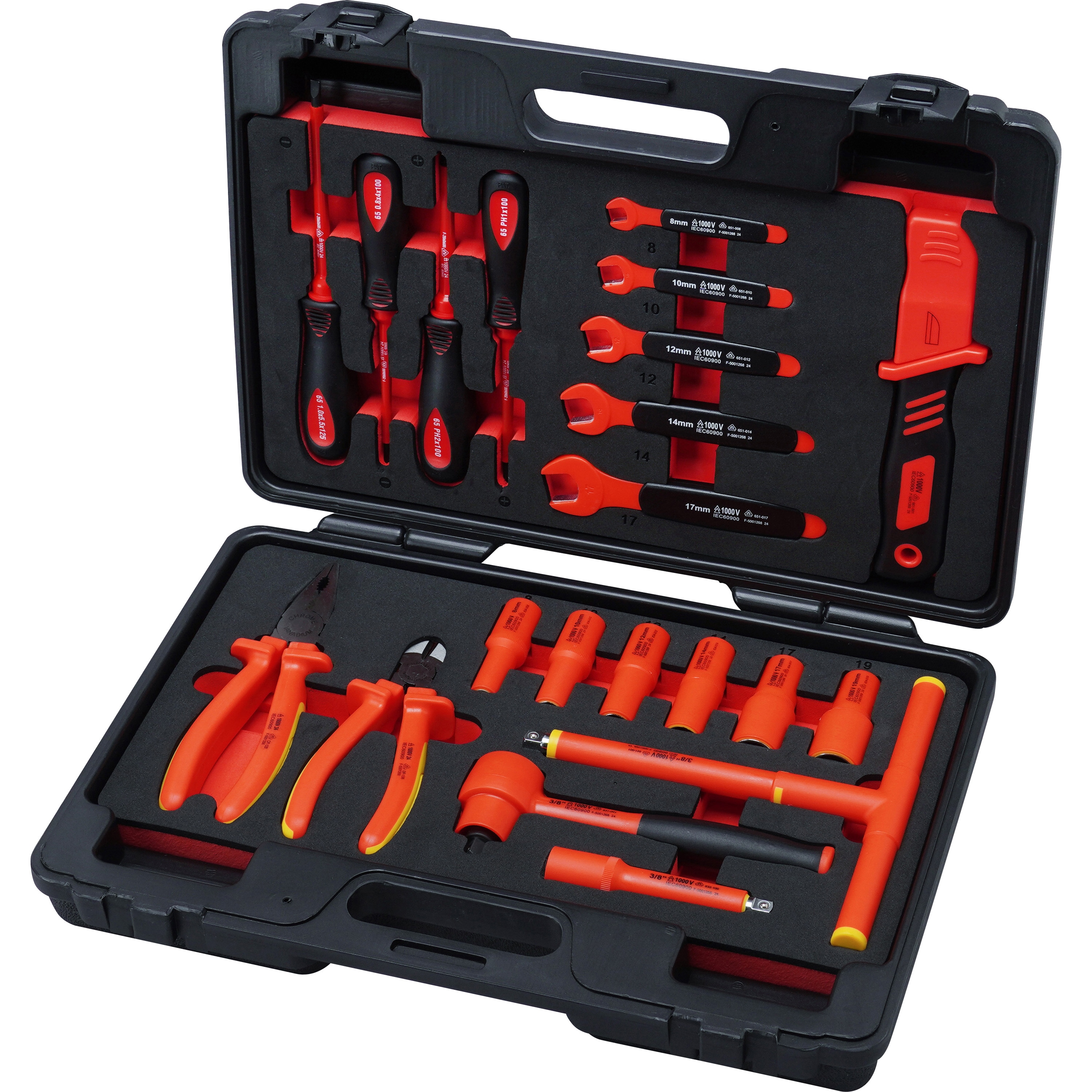 絶縁工具セット モノタロウ 入組点数22PCS(専用ケース入り) 差込角9.5