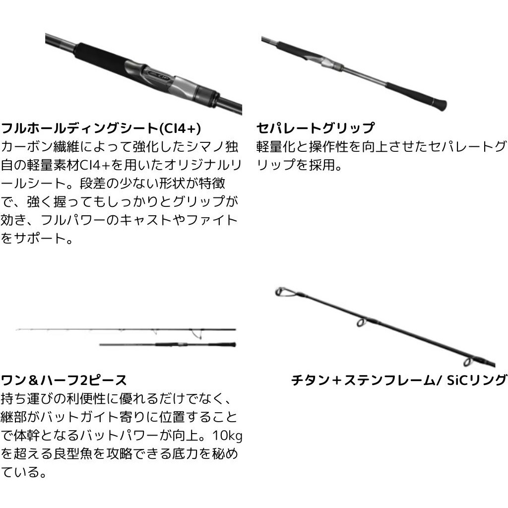 S 83ML 24 オシアプラッガーライトコンセプト SHIMANO(シマノ) 自重